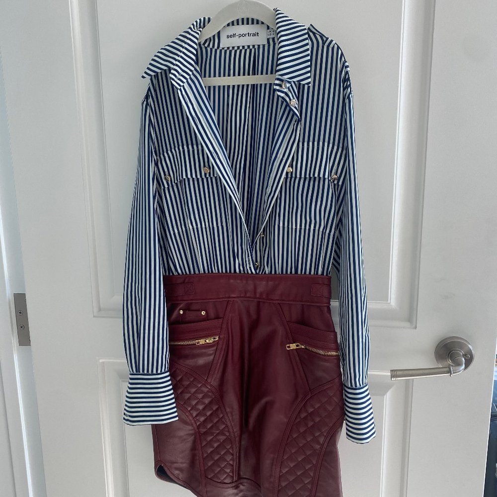 Self-Portrait Shirt Dress